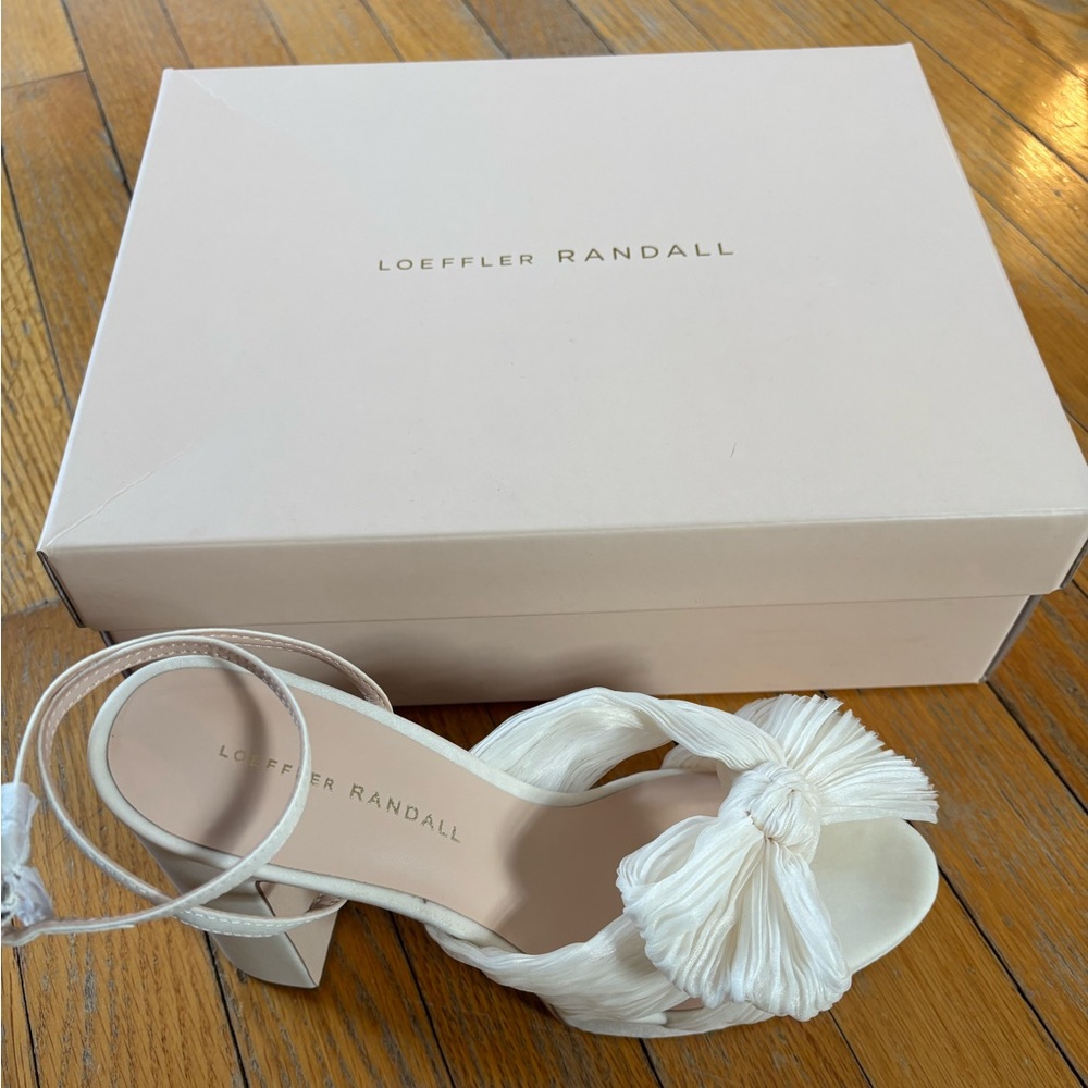 Loeffler Randall Natalia Women's White Heeled Sandals with platform